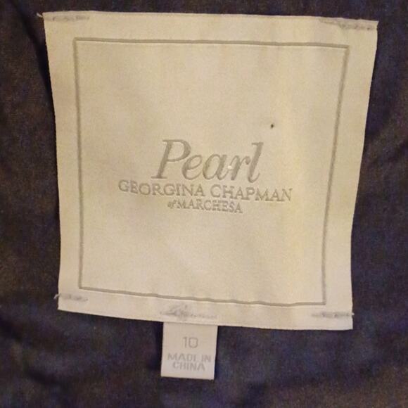 PEARL GEORGINA CHAPMAN of MARCHESA Sequin Dress. 10 - Picture 12 of 13